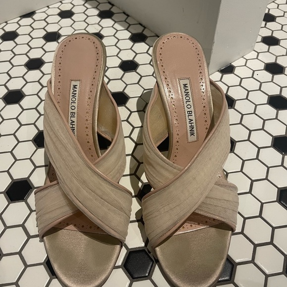 Tulle manolo blahnik size 38.5 - Picture 6 of 6